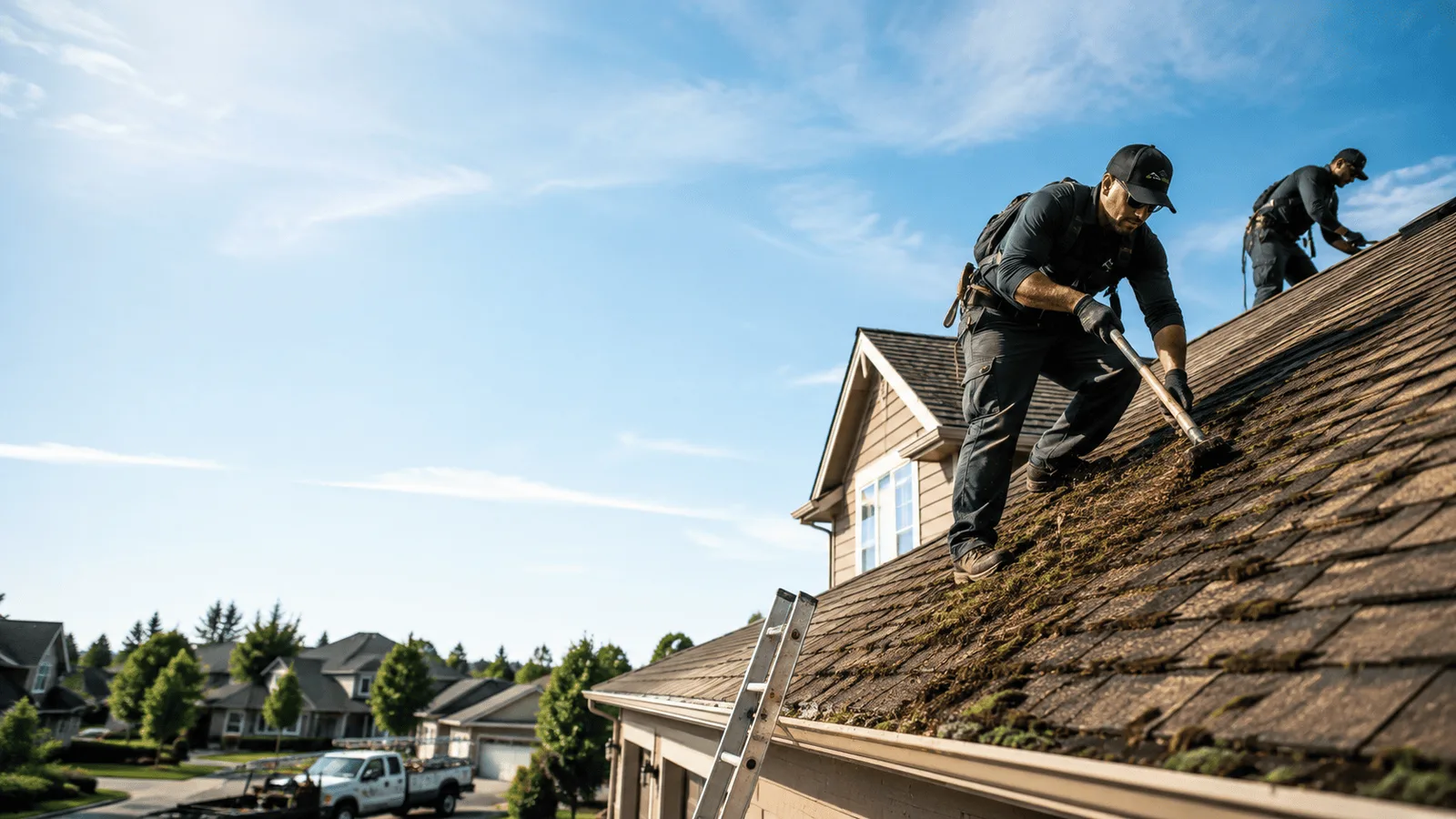 Roof Moss Removal in Evans, CO near me